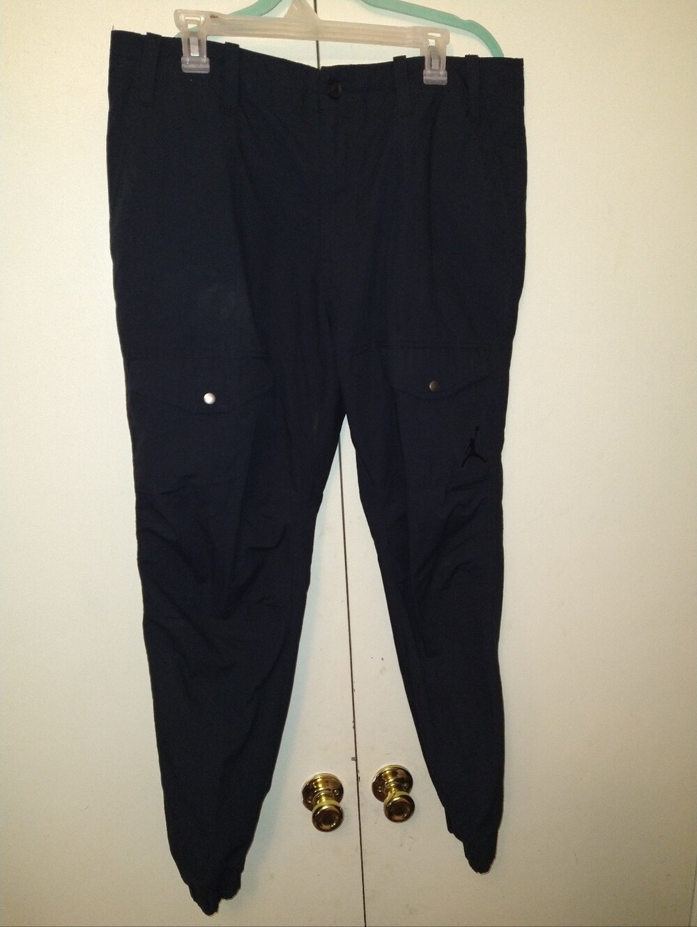 Jordan Ripstop Black Cargo Jogger Pants Men's sz 38x31.